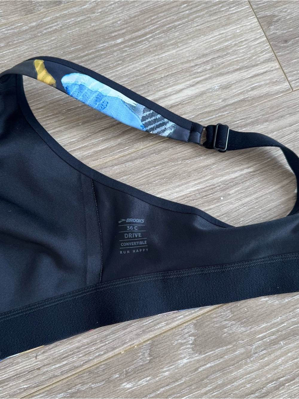 Brooks Drive Convertible Run Sports Bra Fast Floral - Picture 10 of 11